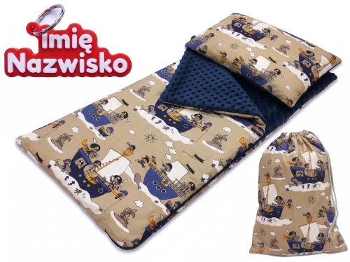 Śpiworek piraci z zawieszką personalizacyjną Lamilani.webp